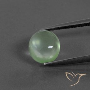 2.46ct Naturel Vert clair Préhnite, ovale, Transparent