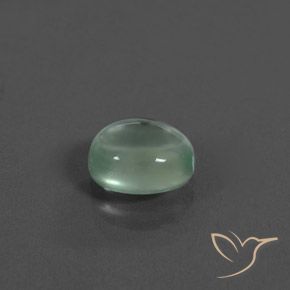 Préhnite Vert menthe léger naturelle ovale, 2.02 ct, Transparent