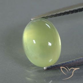 2.74ct Naturel Jaune clair Préhnite, ovale, Transparent / Translucide