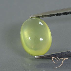 2.35ct Naturel Jaune citron léger Préhnite, ovale, Transparent / Translucide