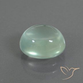 Préhnite Vert très clair naturelle ovale, 2.69 ct, Transparent