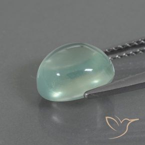 Préhnite Vert très clair naturelle ovale, 2.69 ct, Transparent