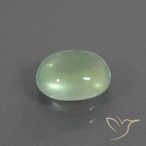 Préhnite Vert jaune léger naturelle ovale, 1.82 ct, Transparent