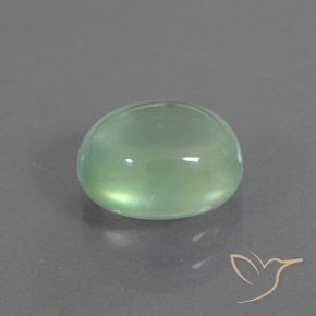 Préhnite Vert jaune léger naturelle ovale, 2.16 ct, Transparent