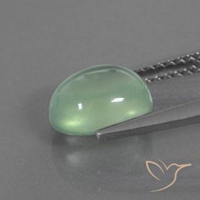 Préhnite Vert jaune léger naturelle ovale, 2.16 ct, Transparent