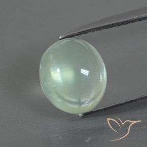 2.34ct Naturel Vert sauge très clair Préhnite, ovale, Transparent