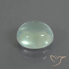 Préhnite Vert sauge très clair naturelle ovale, 2.34 ct, Transparent