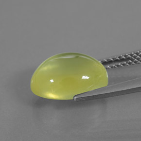 Prehnite Vert jaunâtre naturelle Transparent, 3.99 ct, Transparent / Translucide