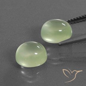 Shop natural 5.78ct Vert poire pâle Préhnite gems, ovale, from Afrique du Sud at GemSelect. In stock, global shipping!