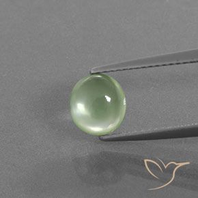 1.76ct Naturel Vert poire pâle Préhnite, ovale, Transparent