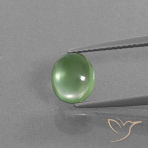 1.83ct Naturel Vert moyen Préhnite, ovale, Transparent