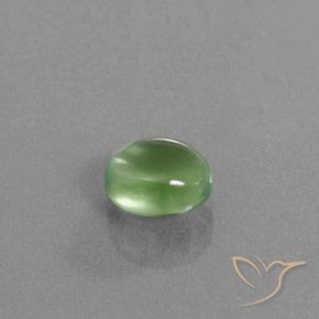 Préhnite Vert moyen naturelle ovale, 1.83 ct, Transparent