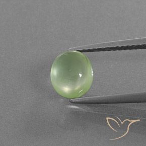 1.96ct Naturel Vert moyen Préhnite, ovale, Transparent / Translucide