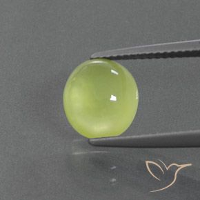 2.97ct Naturel Jaune clair Préhnite, ovale, Transparent / Translucide