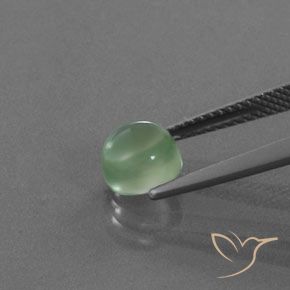 Prehnite Menthe verte naturelle Coupe roude, 1.81 ct, Transparent