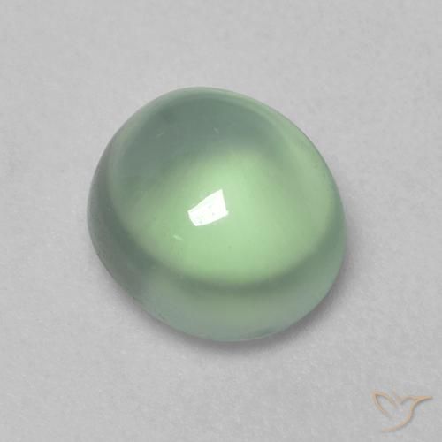 Préhnite Vert clair naturelle ovale, 1.75 ct, Transparent