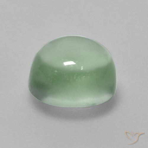 Préhnite Vert clair naturelle ovale, 1.75 ct, Transparent