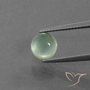 2.26ct Naturel Vert clair Préhnite, Tour, Transparent
