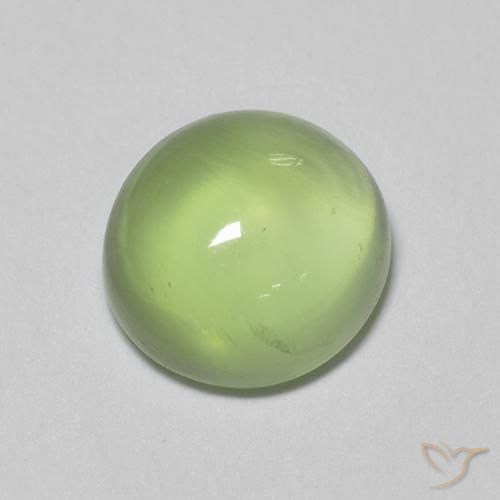 Préhnite vert naturelle coupe ovale, 2,08 ct, transparent