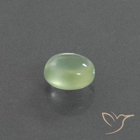 Préhnite Vert lime pâle naturelle ovale, 1.76 ct, Transparent