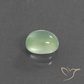 Préhnite Vert jaunâtre pâle naturelle ovale, 2.24 ct, Transparent / Translucide