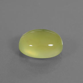 Préhnite vert naturelle transparent, 4,26 ct, transparent / translucide
