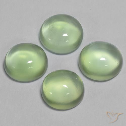 Shop natural 7.53ct Vert jaunâtre Préhnite gems, ovale, from Afrique du Sud at GemSelect. In stock, global shipping!