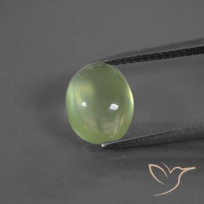 2.98ct Naturel Vert moyen Préhnite, ovale, Transparent