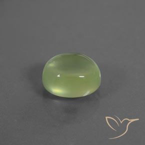 Préhnite Vert moyen naturelle ovale, 2.98 ct, Transparent