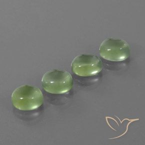 Shop natural 8.53ct Vert jaunâtre Préhnite gems, ovale, from Afrique du Sud at GemSelect. In stock, global shipping!
