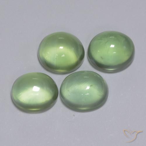 Shop natural 6.16ct Vert jaunâtre Préhnite gems, ovale, from Afrique du Sud at GemSelect. In stock, global shipping!