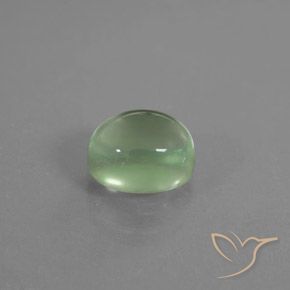 Préhnite Vert jaunâtre naturelle ovale, 1.95 ct, Transparent