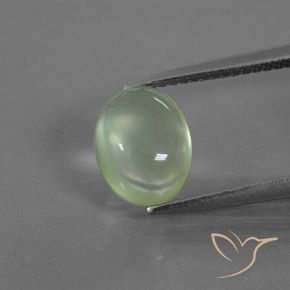 2.70ct Naturel Vert très clair Préhnite, ovale, Transparent