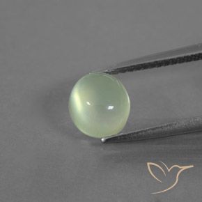 1.82ct Naturel Vert jaunâtre Préhnite, ovale, Transparent / Translucide