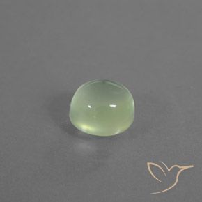 Préhnite Vert jaunâtre naturelle ovale, 1.82 ct, Transparent / Translucide