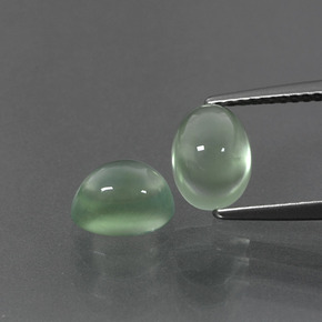 Achetez naturel 3,35ct vert préhnite gems, coupe ovale, en provenance afrique du sud chez gemselect. en stock, livraison internationale!