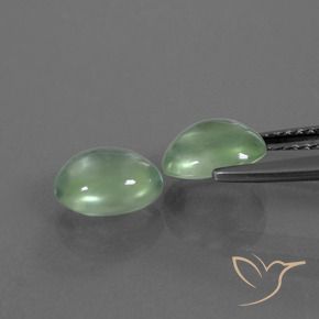 Shop natural 2.62ct Vert jaunâtre Préhnite gems, ovale, from Afrique du Sud at GemSelect. In stock, global shipping!