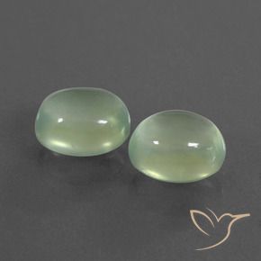 Shop natural 4.66ct Vert jaune léger Préhnite gems, ovale, from Afrique du Sud at GemSelect. In stock, global shipping!