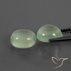Shop natural 4.66ct Vert jaune léger Préhnite gems, ovale, from Afrique du Sud at GemSelect. In stock, global shipping!