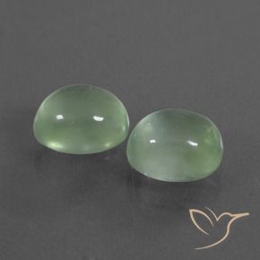 Shop natural 3.97ct Vert très clair Préhnite gems, ovale, from Afrique du Sud at GemSelect. In stock, global shipping!