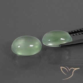 Shop natural 3.62ct Vert poire léger Préhnite gems, ovale, from Afrique du Sud at GemSelect. In stock, global shipping!