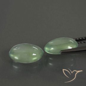Shop natural 3.48ct Vert chaud Préhnite gems, ovale, from Afrique du Sud at GemSelect. In stock, global shipping!