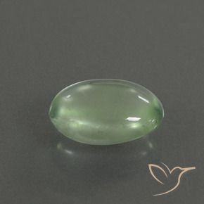 Préhnite Vert clair naturelle ovale, 2.06 ct, Transparent
