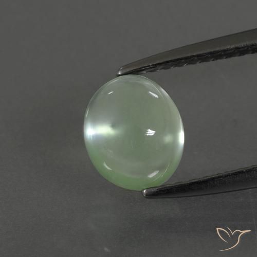 1.70ct Naturel Vert chaud Préhnite, ovale, Transparent