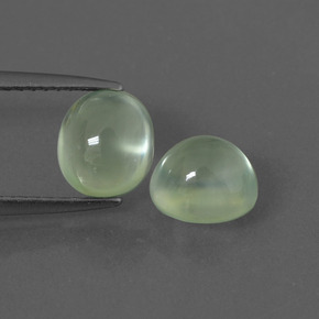 Achetez naturel 3,64ct vert préhnite gems, coupe ovale, en provenance afrique du sud chez gemselect. en stock, livraison internationale!