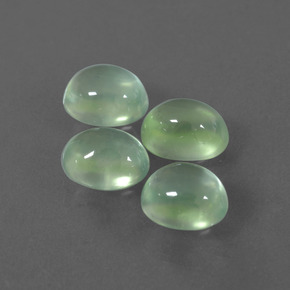 Achetez naturel ct Vert Prehnite gems, Coupe ovale, En provenance Afrique du Sud chez GemSelect. En stock, livraison internationale!