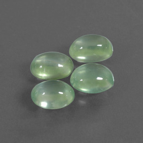 Achetez naturel ct vert préhnite gems, coupe ovale, en provenance afrique du sud chez gemselect. en stock, livraison internationale!