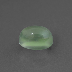 Préhnite vert naturelle coupe ovale, 1,84 ct, transparent