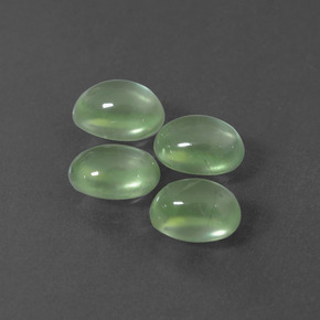 Achetez naturel ct vert préhnite gems, coupe ovale, en provenance afrique du sud chez gemselect. en stock, livraison internationale!