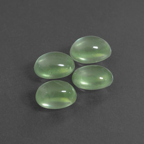 Achetez naturel ct vert préhnite gems, coupe ovale, en provenance afrique du sud chez gemselect. en stock, livraison internationale!